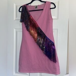 Queen of Sparkles Fringe Dress
